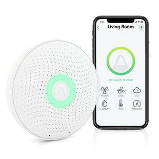美国代购 Airthings 2930 Wave Plus 智能氡和空气质量监测器