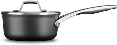 美国代购Calphalon Premier 2029645硬质氧化铝不粘锅汤锅1.5夸脱