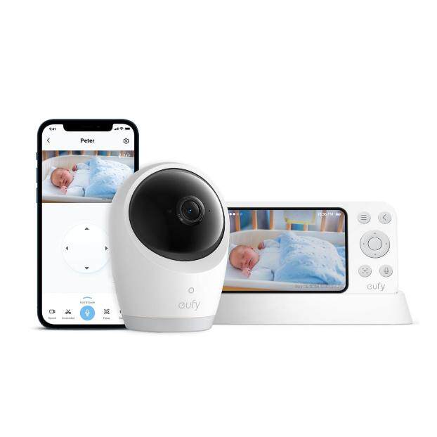 美国代购eufy Baby Monitor E21 婴童监视器手机无线和监视器双用