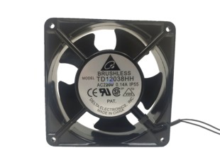 台达排气扇 TD12038HH 12038 220V 0.14A 12CM 交流风机 工业风扇