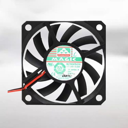 全新MAGIC MGT6024YB-010 6010 24V 0.22A 6CM双滚珠耐用散热风扇