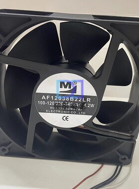 M AF12038B22LR 100-120/220-240V 双电压 4.2W 4线散热风扇现货