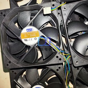 原装AVC 12V 0.30A 12CM 12025 PWM 超静音机箱风扇DA12025B12L