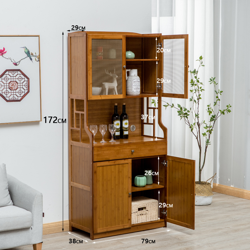 楠竹厨房透气经济型储物柜多功能