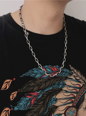 千银厚果925银6mm太角乌鸦链挫痕