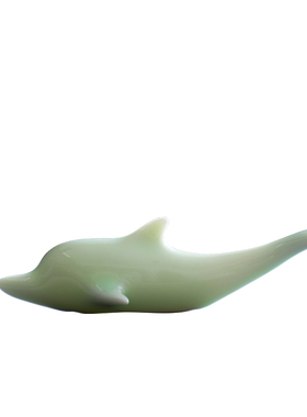 创意办公室d摆件动物海豚客厅书房家居软装工艺品陶瓷摆设品装饰