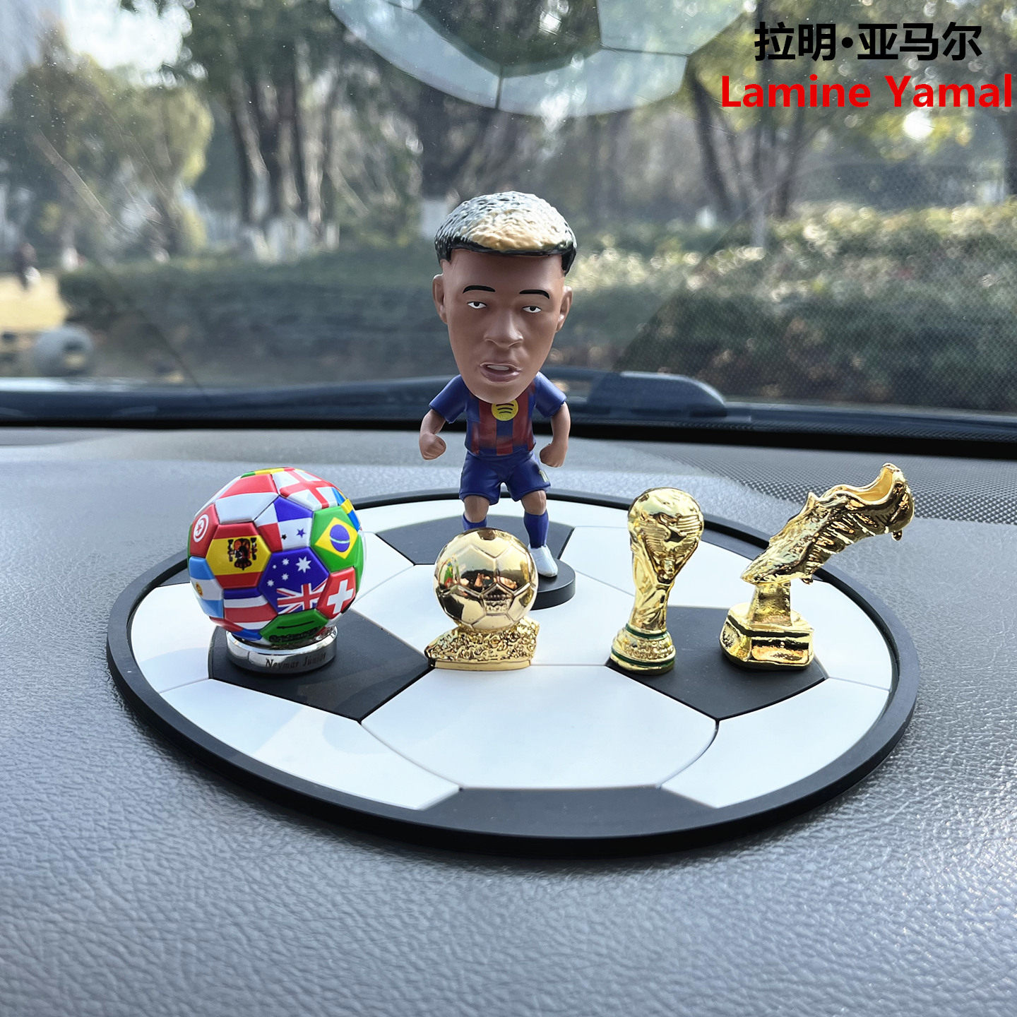 巴萨亚马尔手办周边生日礼物纪念品西班牙队足球明星人偶模型摆件