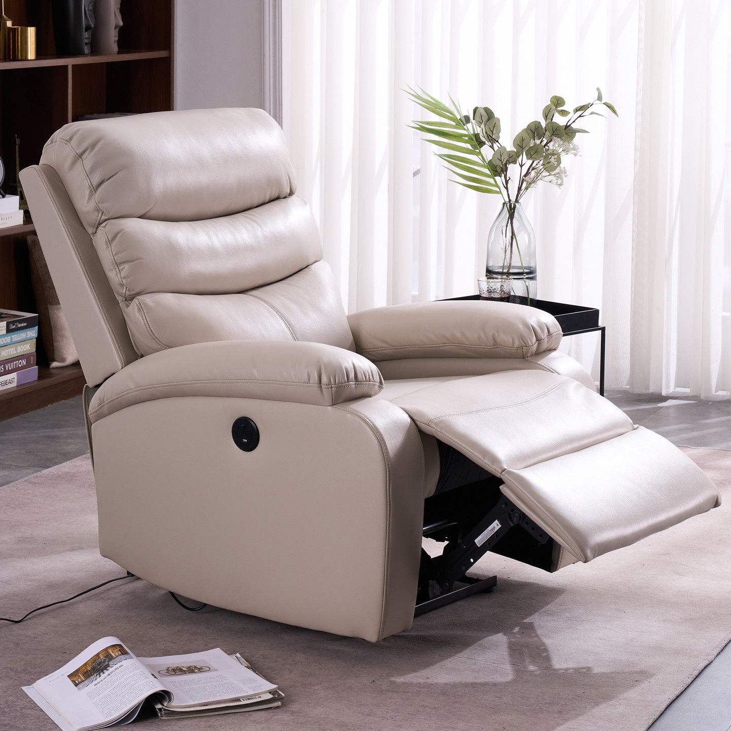 头等功能舱单人电动按摩懒人摇椅