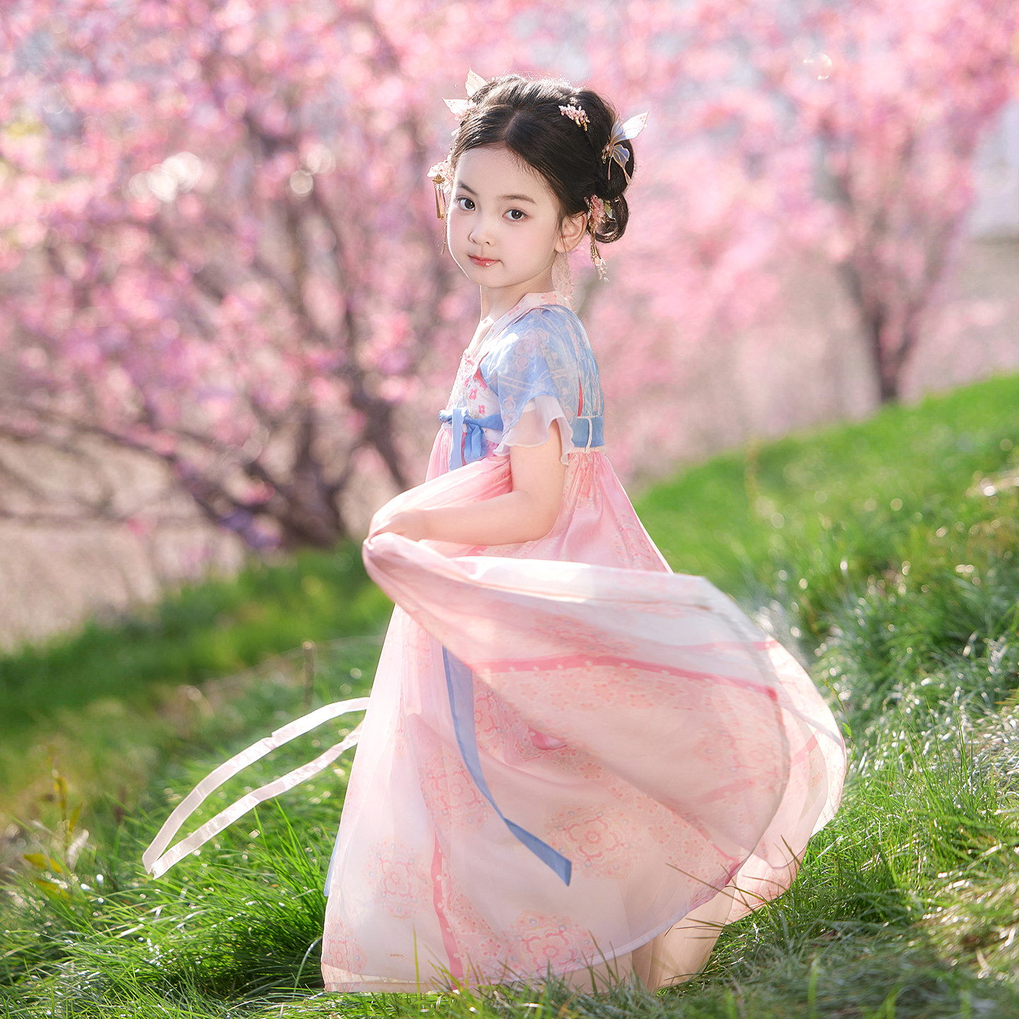 旗铂汉服女童夏2026新款公主裙图片
