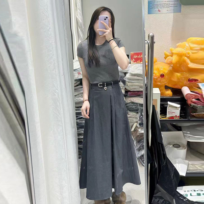 小清新显瘦针织衫半身裙套装时尚