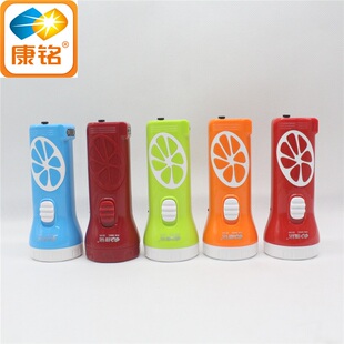 康铭8861喜气用品充电式手电筒LED家用户外便携照明袖珍小手电筒