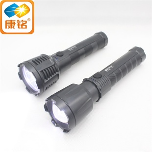 康铭8966激光炮变焦手电筒巨亮LED家用可充电强光户外