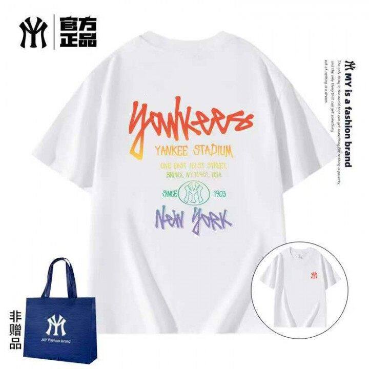 MY短袖T恤男女同款潮牌宽松百搭印花上衣夏季纯棉休闲11