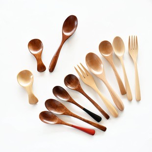 短柄小木勺宝宝奶粉勺茶叶勺迷你小勺子调味品勺咖啡豆勺子粉末勺