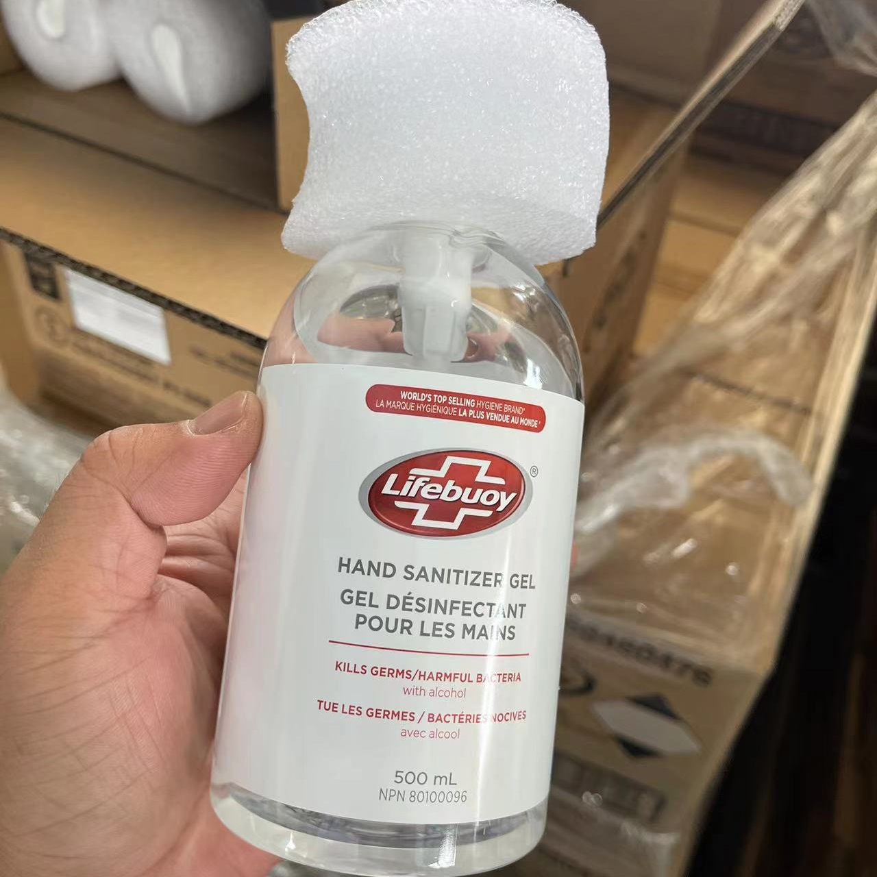 卫宝LIFEBOY免水洗洗手液速干消毒凝胶500ml*3瓶装儿童办公室商场