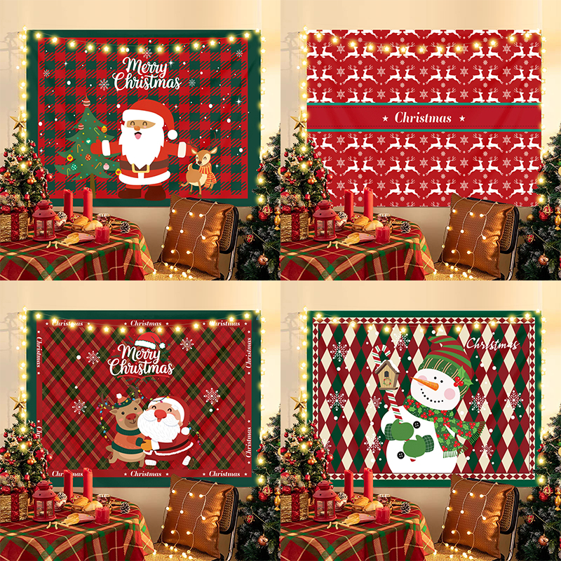 ins风氛围挂布圣诞拍照摆拍装饰