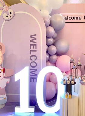 MARRYME求婚灯LOVE字母灯led霓虹灯10岁生日数字灯520发光字定制