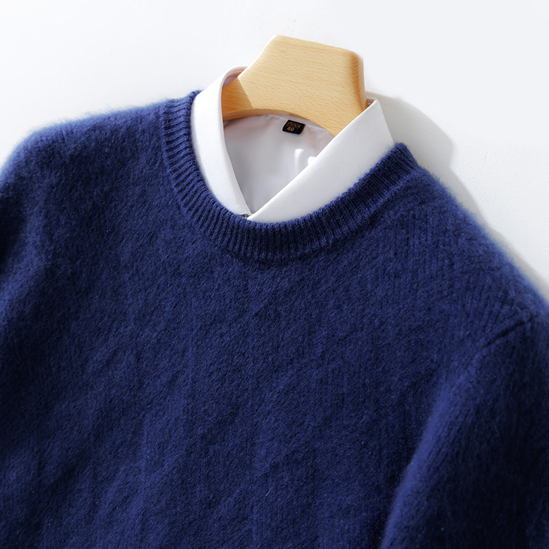 男士羊绒衫100%纯羊毛高端大码