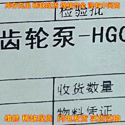 HG00-13-10-01R-VPC 内啮合齿轮泵 海特克液压油泵议价维修