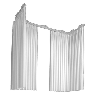 飘窗窗帘免打孔安装纱帘透光不透人阳台遮阳帘防晒隔热幻影纱白纱