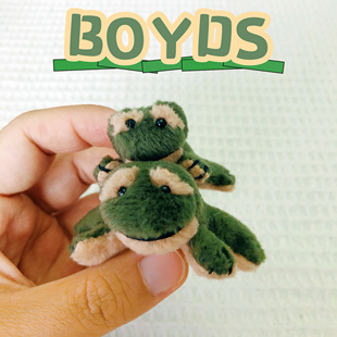 BOYDS老料迷你小青蛙毛绒玩偶挂件可爱青蛙绝版收藏礼物