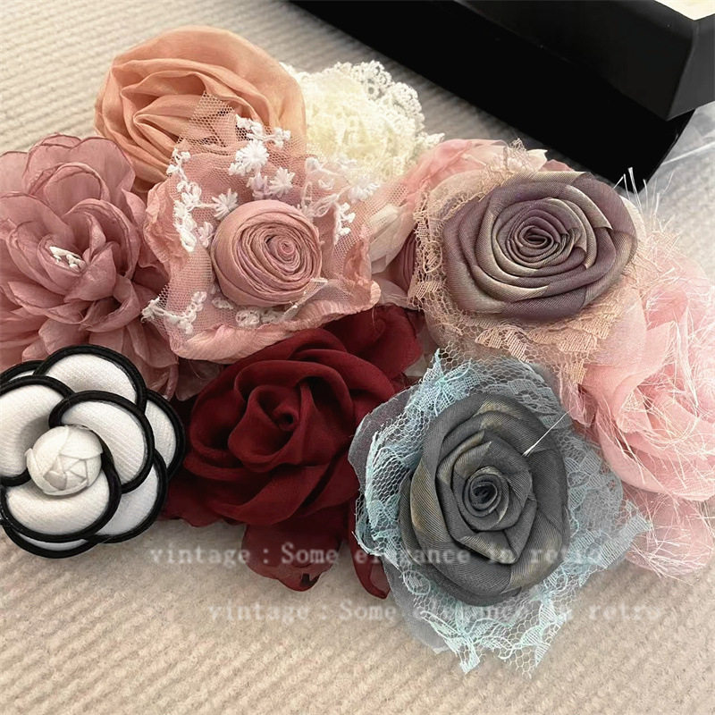 早春超仙立体玫瑰胸花发夹两用胸针小清新网纱布艺胸饰侧边刘海夹,饰品/流行首饰/时尚饰品新,胸针,淘宝优惠券,粉丝福利购,淘宝优惠卷