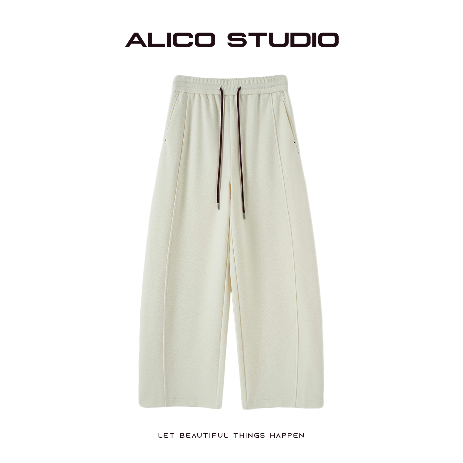 喜乐XILE 秋冬新款高品质醋酸羊毛半弯刀裤显瘦休闲裤,女装/女士精品,休闲裤,淘宝优惠券,粉丝福利购,淘宝优惠卷