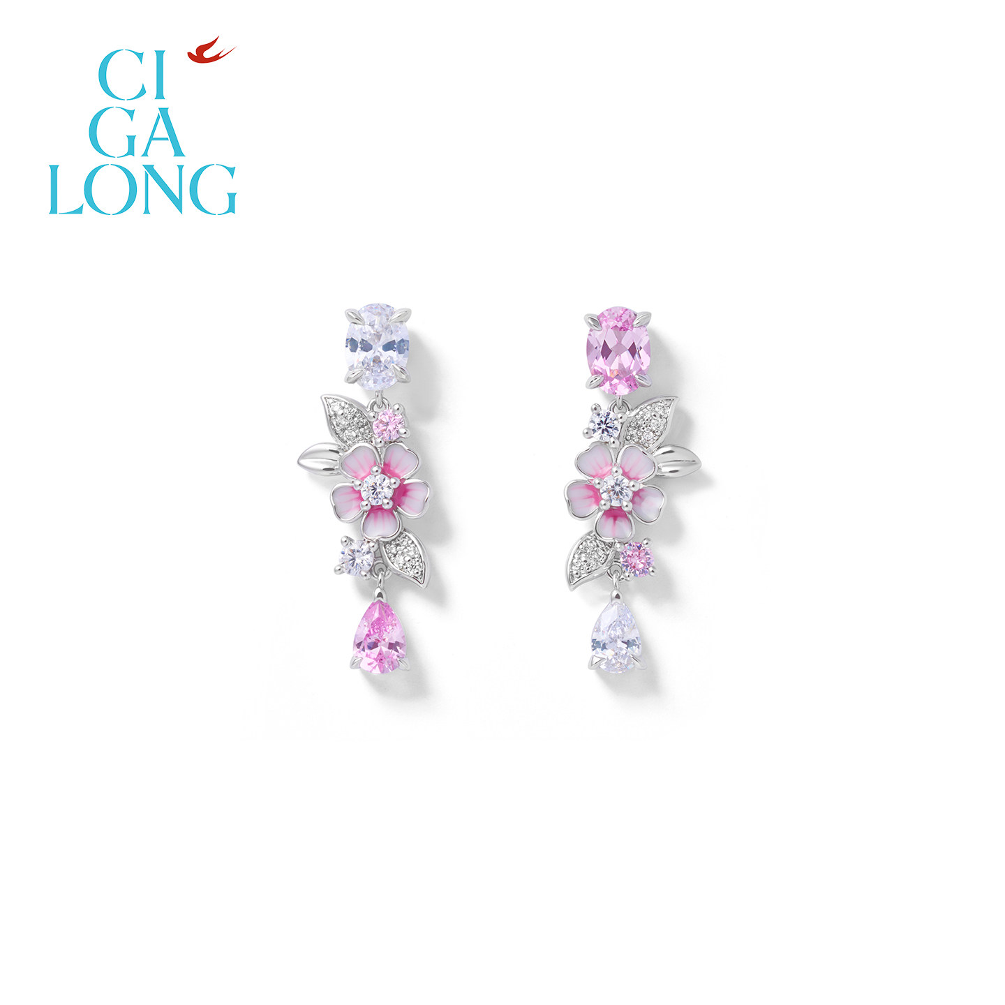 CIGALONG龙梓嘉小桃花耳钉