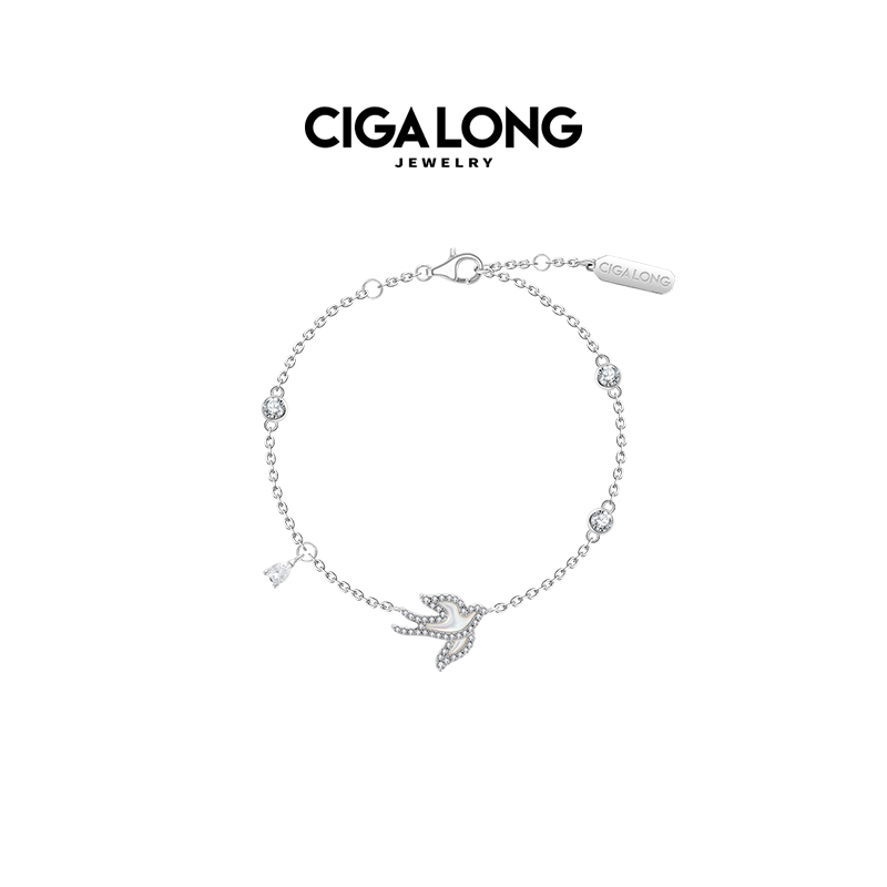 CIGALONG龙梓嘉灵燕母贝项链耳钉手链新品飞燕系列新中式珠宝