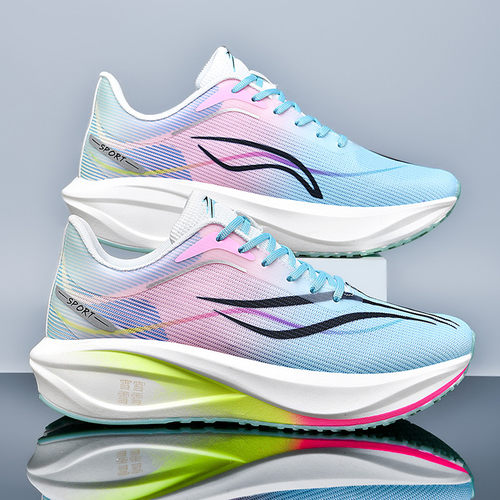 飞电5C碳板跑鞋春季新款学生体育训练中考跑步鞋校园比赛运动鞋4c