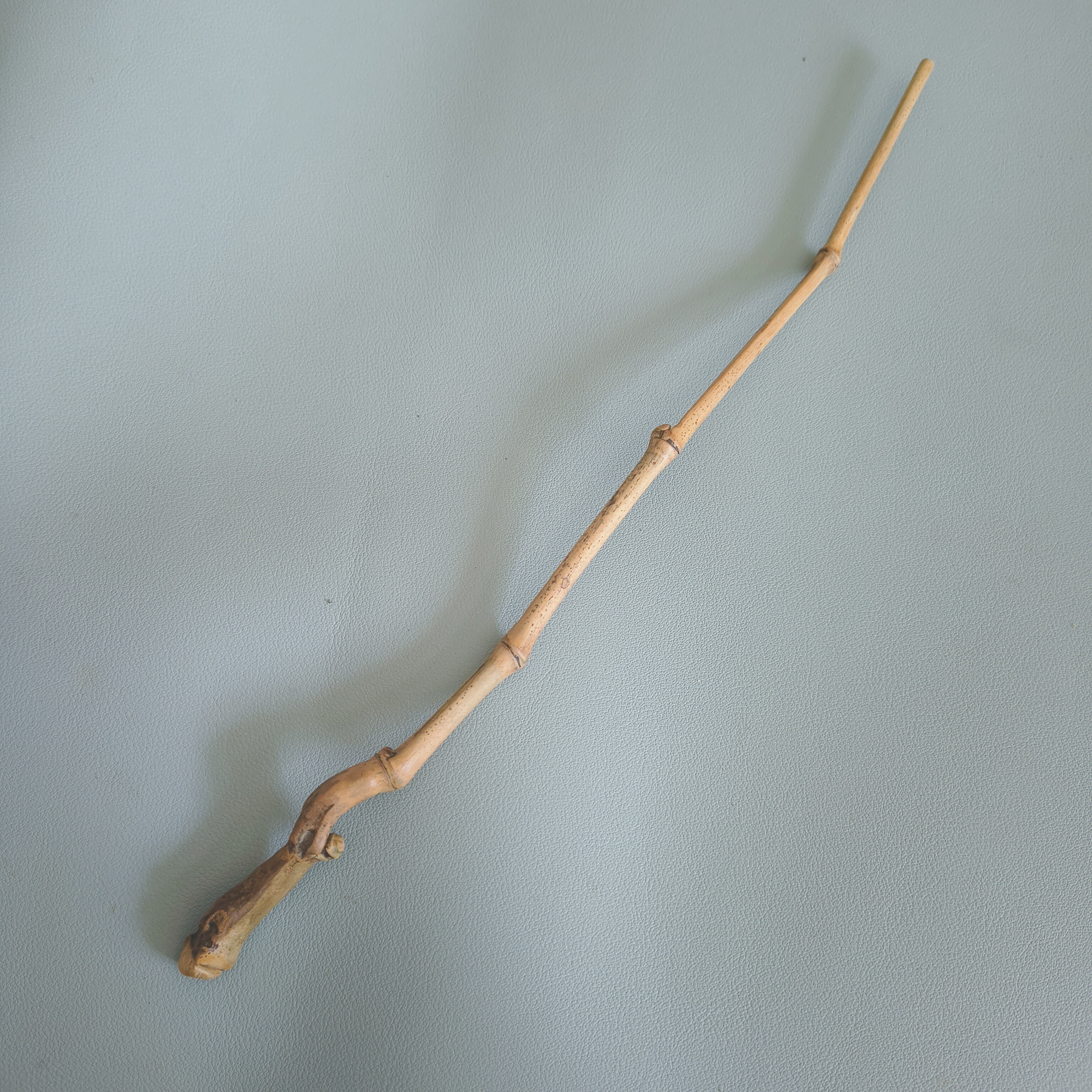 手工制作纯天然老料虫蚀竹枝异形竹茶拨茶摆件打磨把玩件一物一图