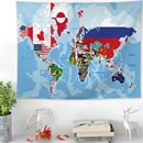 欧美印度北欧挂布背景布挂毯桌布世界地图房间卧室装 饰家居挂布