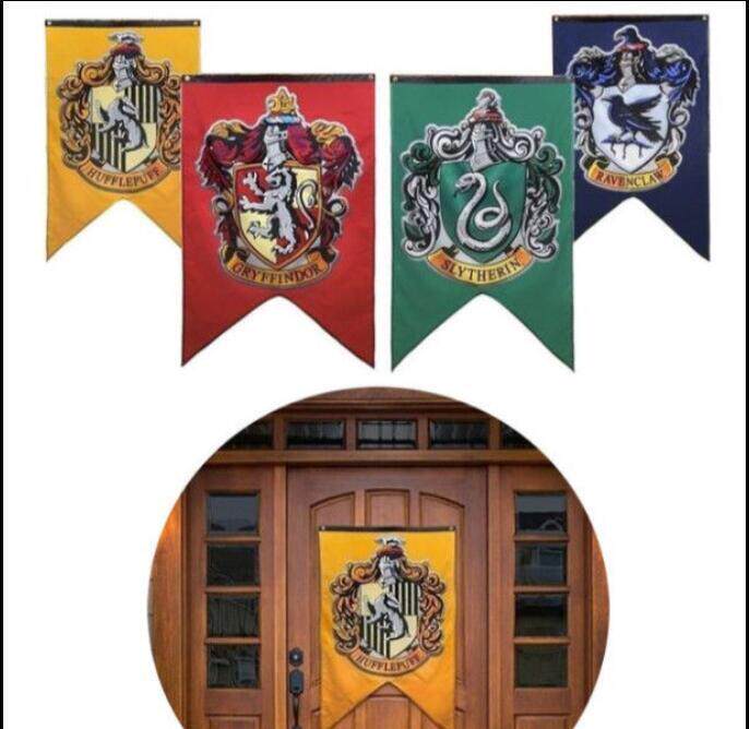 哈利波特周边harry potter四学院院旗学院标志挂旗涤纶装饰挂布