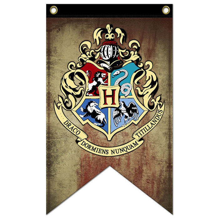 75x125cm哈利波特四学院旗 harry potter霍格沃茨装饰旗酒吧旗帜