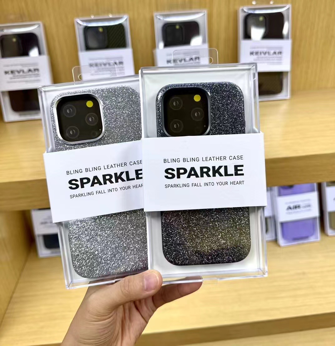 美国K-DOO Sparkle适用iphone16promax闪粉手机壳 苹果16pro防摔保护套 女潮iphone16保护套