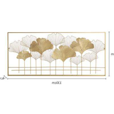 金色铁艺银杏叶壁挂客厅背景墙玄关卧室墙面墙壁软装饰品|ruв категории Домашний быт, роспись - от Buy2taobao.com для оказания профессиональной услуги покупки агента Taobao
