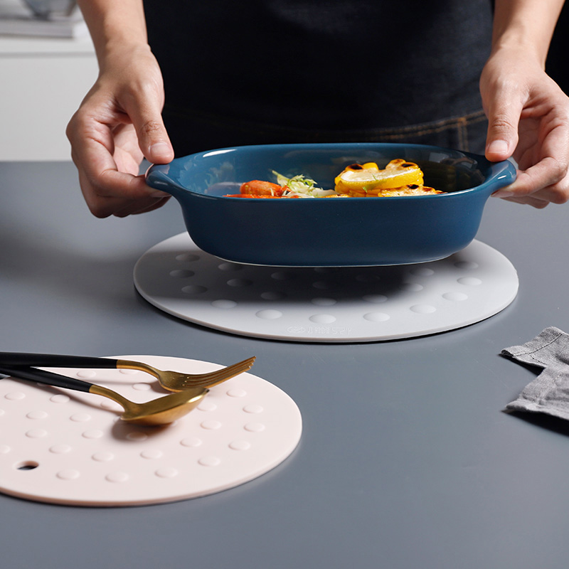 北欧隔热垫盼语硅胶厨房加厚