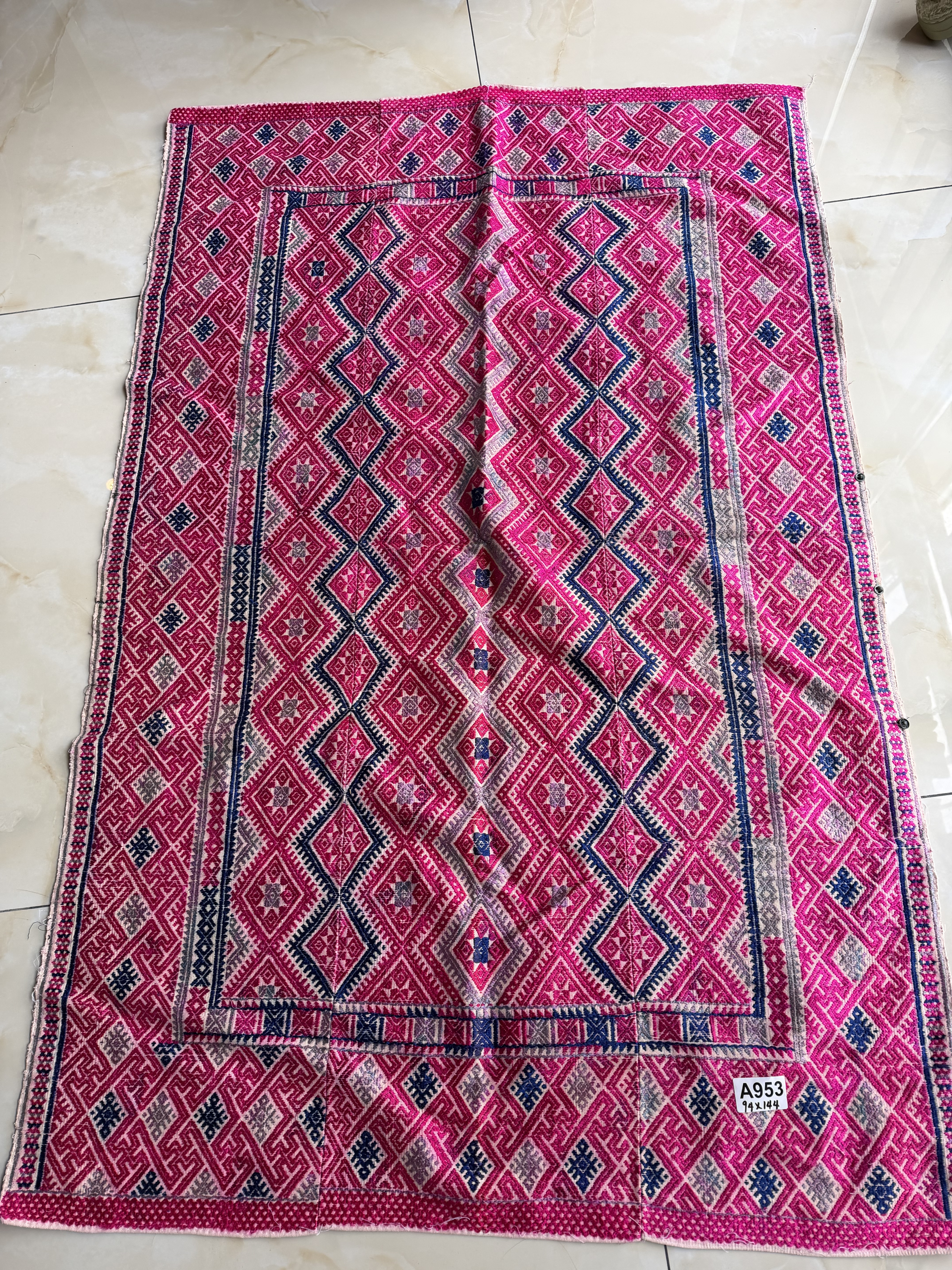 老织锦被面 壮锦被面民族传统手工艺品 可收藏可DIY衣服包包茶席