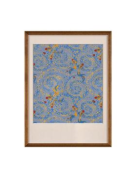 锦运》中古风玄关装饰画级感入户迎门墙挂画仿宋锦艺术书房壁画