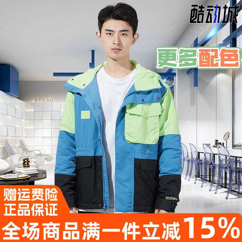 Nike耐克男外套2021冬季新款运动休闲保暖连帽棉服DA6714-345-010