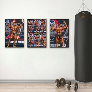杰瑞米克里斯挂画奥林匹亚健身房肌肉男宿舍健体健美俱乐部装饰画