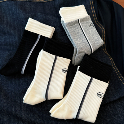 袜子男士中筒袜潮ins女袜运动袜