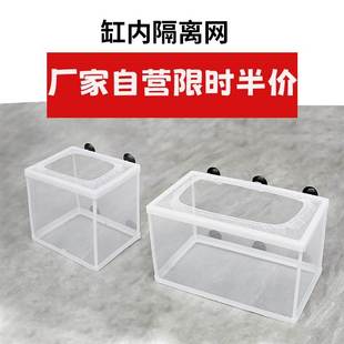 鱼缸内养小鱼苗隔离网繁殖箱分离网孔雀鱼密网产箱孵化网大号产房