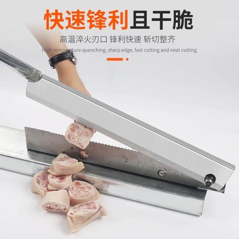 型铡刀家用小切粉条闸刀工用手动切纸箱业塑料橡胶刀加工棉被切刀