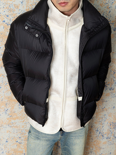 立领面包服男冬季 CHANSUER 保暖加厚设计感羽绒服白鸭绒宽松短款