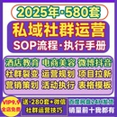 社群营销方案活动策划裂变引流拉新媒体管理表格模板 私域运营SOP