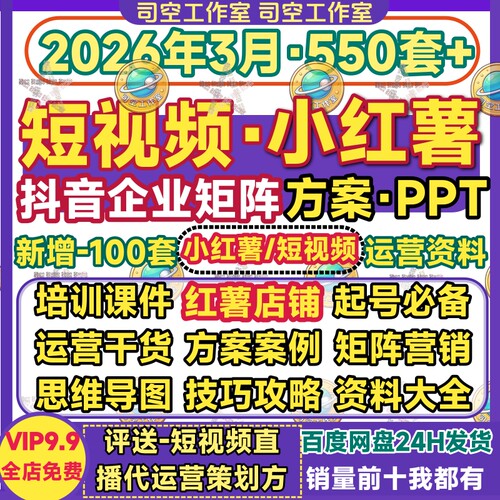 企业短视频矩阵PPT 代运营方案例分析抖音快手视频号营销策划培训