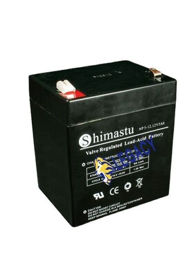SHIMASTU蓄电池 NP5-12 12V 5AH门禁 安防 机器人 信号 储能电池