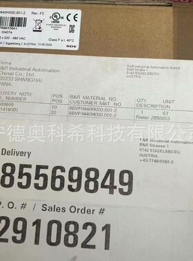 贝加莱伺服驱动8BVF0440H000.0001-2 8B0M0080HW00.000-1欢迎议价