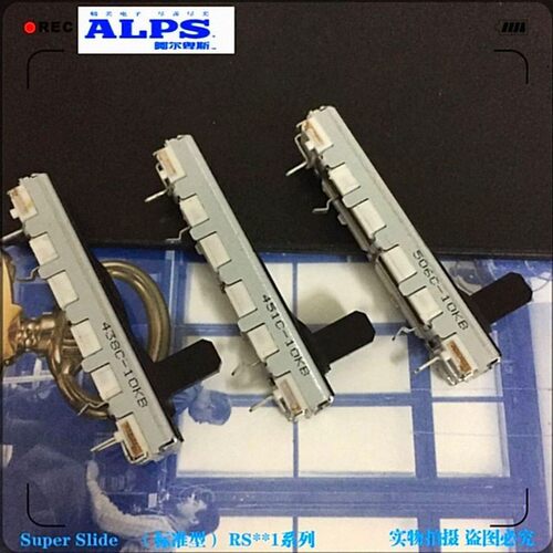 日 ALPS4.5公分滑动电位器单声道B10K调音台推子RS301111A01G电